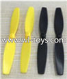 UDI U27 U927 RC Quadcopte parts-07 Main rotor blades,Propellers(4pcs-2X Black & 2X Yellow)