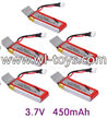 UDI U27 U927 RC Quadcopte parts-18 Official 3.7v 450mah battery(5pcs)