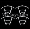 UDI U818S U842 U842-1 RC Quadcopter parts-09 Outer protect frame for the blades-White(4pcs)