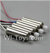Holy Stone U818A Parts-12 Reversing-rotating Motor with Black and white wire(2pcs) & rotating Motor with red and Blue wire(2pcs),Holy Stone U818A Quadcopter parts,U818A rc Drone spare parts