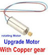 Holy Stone U818A Parts-16 Upgrade rotating Motor with red and Blue wire(1pcs)-With copper gear,Holy Stone U818A Quadcopter parts,U818A rc Drone spare parts