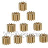 Holy Stone U818A Parts-19 Upgrade Small motor gear(10pcs),Holy Stone U818A Quadcopter parts,U818A rc Drone spare parts