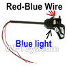 Holy Stone U818A Parts-38 Rotating Motor Assembly with Red and Blue Wire(Blue Light),Holy Stone U818A Quadcopter parts,U818A rc Drone spare parts