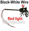Holy Stone U818A Parts-39 Reversing-rotating Motor Assembly with Black and White wire(Red Light),Holy Stone U818A Quadcopter parts,U818A rc Drone spare parts