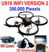 UDIR/C U919A Quadcopter(include the 300,000 Pixels wIFI camera unit, and 3D VR Glassess) for UDIR/C U919 U919A Quadcopter parts,rc Drone spare parts