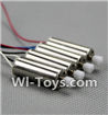 UDI U919 U919A Parts-26 Reversing-rotating Motor with Black and white wire(2pcs) & rotating Motor with red and Blue wire(2pcs) for UDIR/C U919 U919A Quadcopter parts,rc Drone spare parts