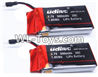 UDIRC-i350H Spare Parts-14-02 3.7v 500mah Battery(2pcs),UDIR/C i350H rc Quadcopter parts,i350H rc Drone spare parts Accessories
