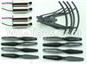 Visuo XS809HW XS809W Parts-Outer frame Parts(4pcs)+ Motor(4pcs)+ Propellers(8pcs)