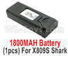 Visuo XS809HW XS809W Battery Parts-3.85V 1200MAH Battery For XS809S Shark(1pcs)