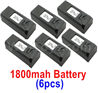 Visuo XS812 Battery-3.85V 1800MAH Battery(6pcs)