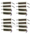 Wltoys Q676 Parts-04-01 Main motor with Black and White Wire(8pcs-(CW) & Main motor with Red and Blue wire(8pcs-CCW),Wltoys Q676 RC Quadcopter Drone Spare Parts Accessories,Wltoys Model Q676 Replacement Accessories