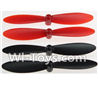 Wltoys Q242 Q242G DQ242 Q242K Parts-04 Propellers,Main rotor blades(4pcs-2X Red,2X Black) For WLTOYS DQ242 Q242 Q242G Q242K RC Quadcopter parts RC Drone parts
