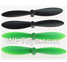 Wltoys Q242 Q242G DQ242 Q242K Parts-05 Propellers,Main rotor blades(4pcs-2X Green,2X Black) For WLTOYS DQ242 Q242 Q242G Q242K RC Quadcopter parts RC Drone parts