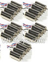 Wltoys Q242 Q242G DQ242 Q242K Parts-08 rotating Motor with red and blue wire(10pcs-CW) & Reversing-rotating Motor with black and white wire(10pcs-CCW) For WLTOYS DQ242 Q242 Q242G Q242K RC Quadcopter parts RC Drone parts