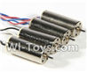 Wltoys Q242 Q242G DQ242 Q242K Parts-09 rotating Motor with red and blue wire(4pcs-CW) & Reversing-rotating Motor with black and white wire(4pcs-CCW) For WLTOYS DQ242 Q242 Q242G Q242K RC Quadcopter parts RC Drone parts