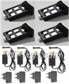 Wltoys Q242 Q242G DQ242 Q242K Parts-21 4pcs Battery & 4pcs USB Charge wire & 4pcs USB-TO-Socket conversion plug For WLTOYS DQ242 Q242 Q242G Q242K RC Quadcopter parts RC Drone parts