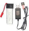 Wltoys Q242 Q242G DQ242 Q242K Parts-28 3.7v 500mah Battery for the FPV Transmitter & USB Charger wire For WLTOYS DQ242 Q242 Q242G Q242K RC Quadcopter parts RC Drone parts