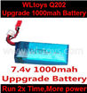 Wltoys Q202 Quadcopter parts-37 Upgrade 7.4v 1000mah 20C Battery-Fly more time,More power