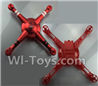 Wltoys Q222K Q222G Parts-01 Upper and Bottom shell cover-Red,Wltoys Q222K Q222G RC Drone Spare parts,Q222K RC Quadcopter Accessories,Q222G headless mode Replacement parts
