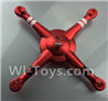 Wltoys Q222K Q222G Parts-03 Upper Bottom shell cover-Red,Wltoys Q222K Q222G RC Drone Spare parts,Q222K RC Quadcopter Accessories,Q222G headless mode Replacement parts