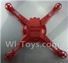 Wltoys Q222K Q222G Parts-04 the Bottom shell cover-Red,Wltoys Q222K Q222G RC Drone Spare parts,Q222K RC Quadcopter Accessories,Q222G headless mode Replacement parts