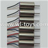 Wltoys Q272 Parts-06 Main motor with Red and Blue wire(3pcs) & Main motor with White and Black wire(3pcs) Wl toys Q272 RC Quadcopter Q272 UFO Parts