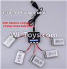 Wltoys Q282 Q282G Q282J parts-18 Upgrade 1-to-5 charger and balance charger(Not include the 5 battery) For WLTOYS Q282 RC Quadcopter parts RC Drone parts