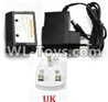 Wltoys Q323 Parts-10-07 Charger and Balance charger(With UK Version Plug),Wltoys Q323 RC Quadcopter Drone Spare Parts Accessories,Wltoys Model Q323-B Q323-C Q323-E Replacement Accessories
