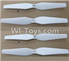 Wltoys Q333 Spare Parts-27-03 Propellers,Main rotor blades(4pcs)-White,Wltoys Q333 RC Quadcopter Drone Spare Parts Accessories,Wltoys Model Q333 Replacement Accessories