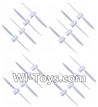Wltoys Q343 Spare Parts-03-02 Propellers,Main rotor blades(16pcs),Wltoys Q343 RC Quadcopter Drone Spare Parts Accessories,Wltoys Model Q343 Q343B Q343C Replacement Accessories