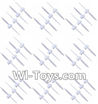 Wltoys Q343 Spare Parts-03-03 Propellers,Main rotor blades(36pcs),Wltoys Q343 RC Quadcopter Drone Spare Parts Accessories,Wltoys Model Q343 Q343B Q343C Replacement Accessories