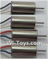Wltoys Q343 Spare Parts-07-01 clockwise rotating Motor with Red and Blue wire(2pcs) & counterclockwise Reversing-rotating Motor with Black and white wire(2pcs),Wltoys Q343 RC Quadcopter Drone Spare Parts Accessories,Wltoys Model Q343 Q343B Q343C Replaceme
