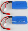 Wltoys Q353 Spare Parts-11-02 7.4V 1200MAH 20C Battery(2pcs)-Size- 64.5x30x15mm,Wltoys Q353 RC Quadcopter Drone Spare Parts Accessories,Wltoys Model Q353 Aeroamphibious Air Land Sea Mode Replacement Parts