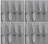 Wltoys Q606 Spare parts-04-02 Main rotor blades,Propellers(16pcs),Wltoys Q606 RC Quadcopter Drone Spare Parts Accessories,Wltoys Model Q616 Mini Drone Replacement Accessories