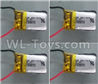 Wltoys Q606 Spare parts-14-03 Official 3.7V 150MAH Battery(4pcs),Wltoys Q606 RC Quadcopter Drone Spare Parts Accessories,Wltoys Model Q616 Mini Drone Replacement Accessories