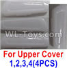 Wltoys Q616 Parts-03-01 Number 1.2.3.4 lamp cover for the Upper shell cover(4pcs),Wltoys Q616 RC Quadcopter Drone Spare Parts Accessories,Wltoys Model Q616 Replacement Accessories