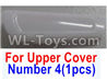 Wltoys Q616 Parts-06 Number 4 Front Left lamp cover for the Upper shell cover,Wltoys Q616 RC Quadcopter Drone Spare Parts Accessories,Wltoys Model Q616 Replacement Accessories