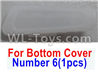 Wltoys Q616 Parts-08 Number 6 Rear Right lamp cover for the Bottom shell cover,Wltoys Q616 RC Quadcopter Drone Spare Parts Accessories,Wltoys Model Q616 Replacement Accessories