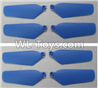 Wltoys Q626 Q626-B Parts-09-01 Main rotor blades,Propellers(8pcs)-Blue,Wltoys Q626 Q626-B RC Quadcopter Drone Spare Parts Accessories,Wltoys Model Q626 Replacement Accessories