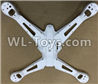Wltoys Q696 Parts-02 Bottom body shell cover,Wltoys Q696 RC Quadcopter Drone Spare Parts Accessories,Wltoys Model Q696 Replacement Accessories
