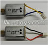 Wltoys Q696 Parts-22-02 Reversing-rotating Motor with Black and Yellow wire(1pcs) & rotating Motor with red and Black wire(1pcs),Wltoys Q696 RC Quadcopter Drone Spare Parts Accessories,Wltoys Model Q696 Replacement Accessories