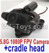 Wltoys Q696 Parts-38 Q696-A-01 5.8G 1080P FPV Camera unit with hollow cup cradle head,Wltoys Q696 RC Quadcopter Drone Spare Parts Accessories,Wltoys Model Q696 Replacement Accessories
