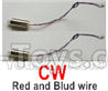 Wltoys-Q838-E Main motor with Red and Blue wire(2pcs-CW,Clockwise)-Q838-E-17