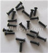 Wltoys V383 Spare parts-59 Screws 9,Cross recessed pan head screws(ST2X5PB)-Total 22pcs,Wltoys V383 RC Quadcopter Drone Spare Parts Accessories,Wltoys Model V383 Replacement Accessories