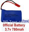 Wltoys V686 V686G V686K parts-11 Original V686 battery-3.7v 780mah with jst plug(1pcs) For Wltoys V686 V686G Quadcopter parts,V686 Drone Spare parts