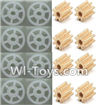 Wltoys V686 V686G V686K parts-23 Main gear(8pcs) & Small coper gear for Motor(8pcs) For Wltoys V686 V686G Quadcopter parts,V686 Drone Spare parts