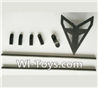 Wltoys V950 Spare-Parts-25 Support pipe(2pcs) & Fixture for the Support pipe(4pcs) & Horizontal wing with fixtures,Wltoys V950 RC Helicopter Spare Parts Brushless Wltoys V950 Parts Replacement Accessories