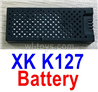 Wltoys XK K127 RC Battery Pack Parts.K127.0010.1pcs.3.7V 400mAh 20C Lipo Battery.