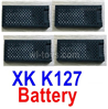 Wltoys XK K127 RC Battery Pack Parts.K127.0010.4pcs.3.7V 400mAh 20C Lipo Battery.