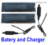 Wltoys XK K200 Parts 2pcs Lipo Battery + 2pcs USB Charger.